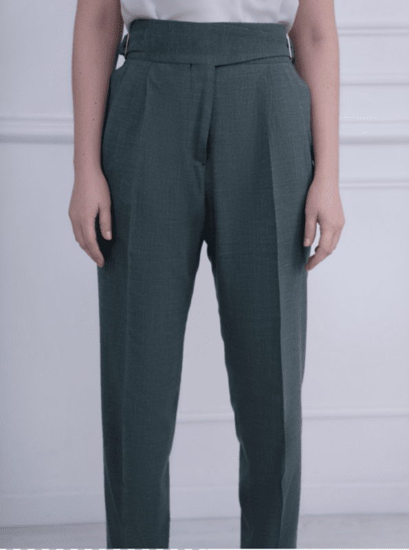 Pantalon Gurkha vert sur mesure femme