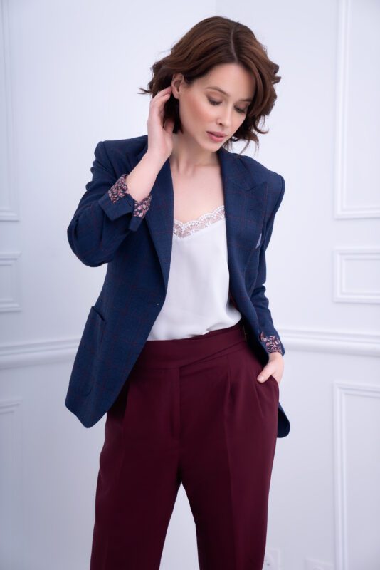Tailleur femme dépareillé sur mesure