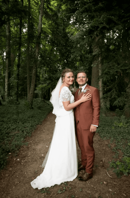 Costume de mariage Terracotta 3 pièces 2