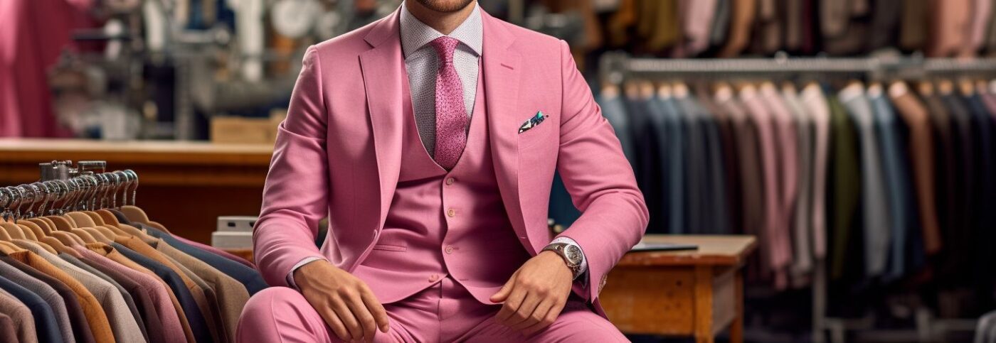 Bannière costume roses sur mesure Tailor Trucks