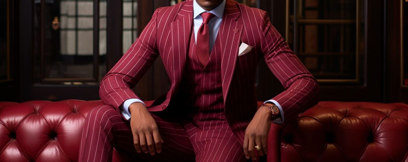 Bannière costume rouges sur mesure Tailor Trucks