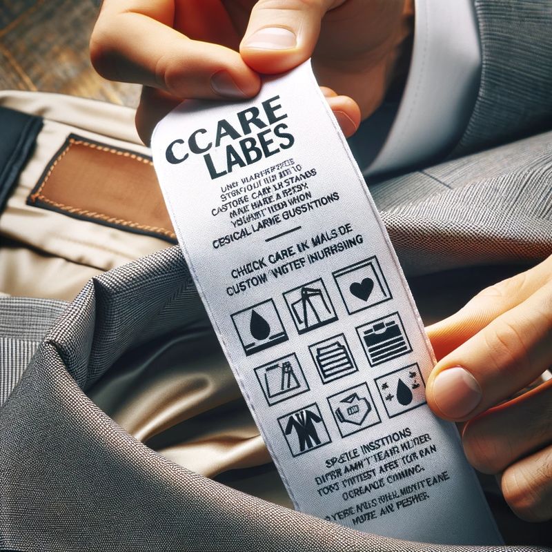 verifier etiquette soins costume Tailor Trucks