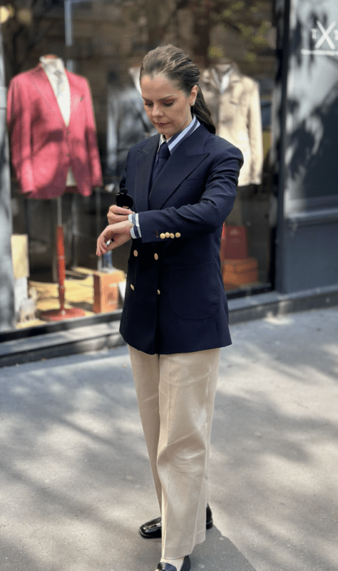 Veste sur mesure pour femme