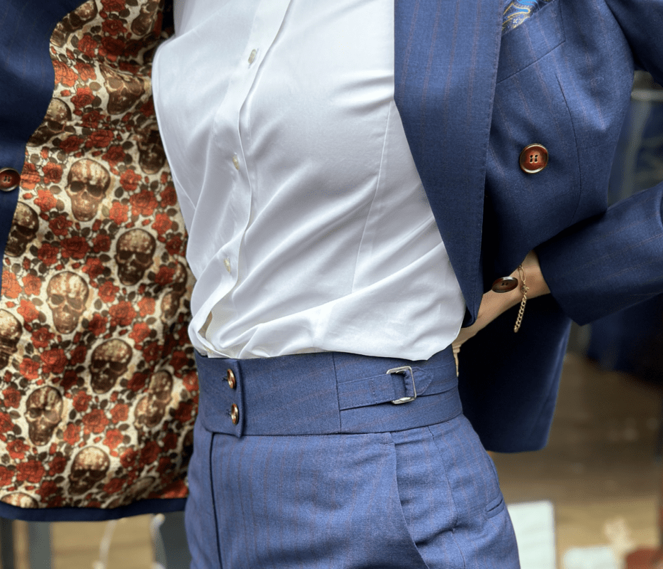 Tailleur croisé sur mesure