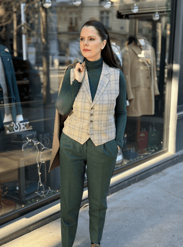 Veste croisée sur mesure