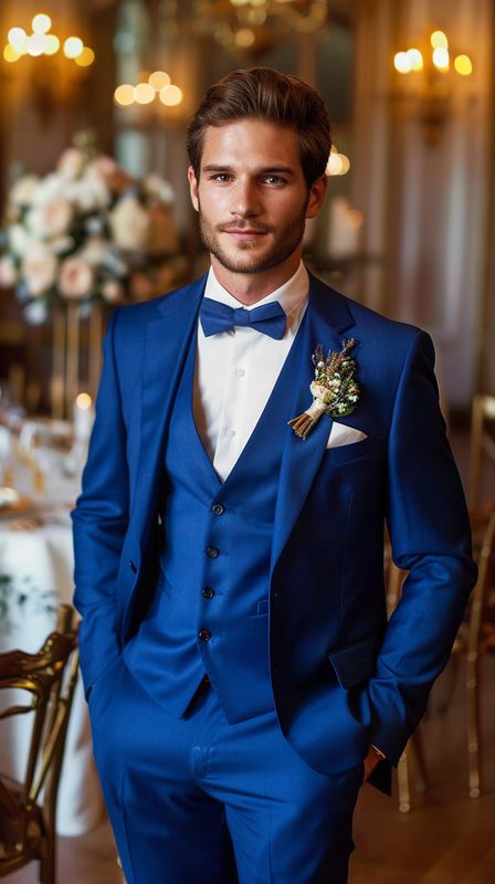 Costume mariage bleu sur mesure Tailor Trucks