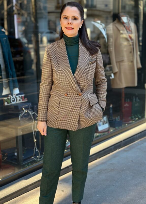 Veste croisée sur mesure