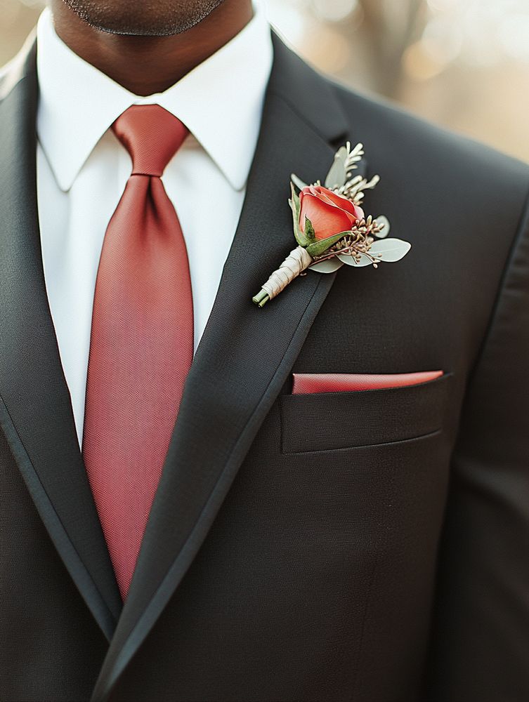 focus sur un costume de marié
