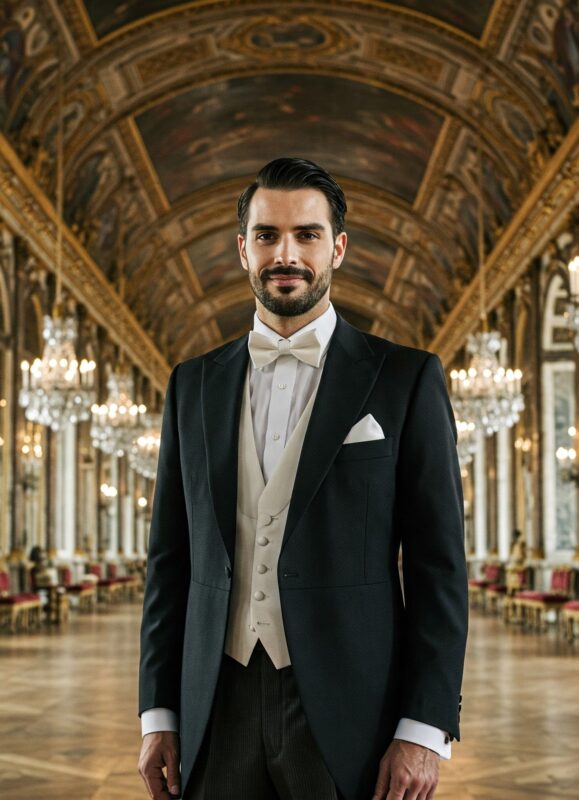 Costume queue-de-pie anglais noir classique